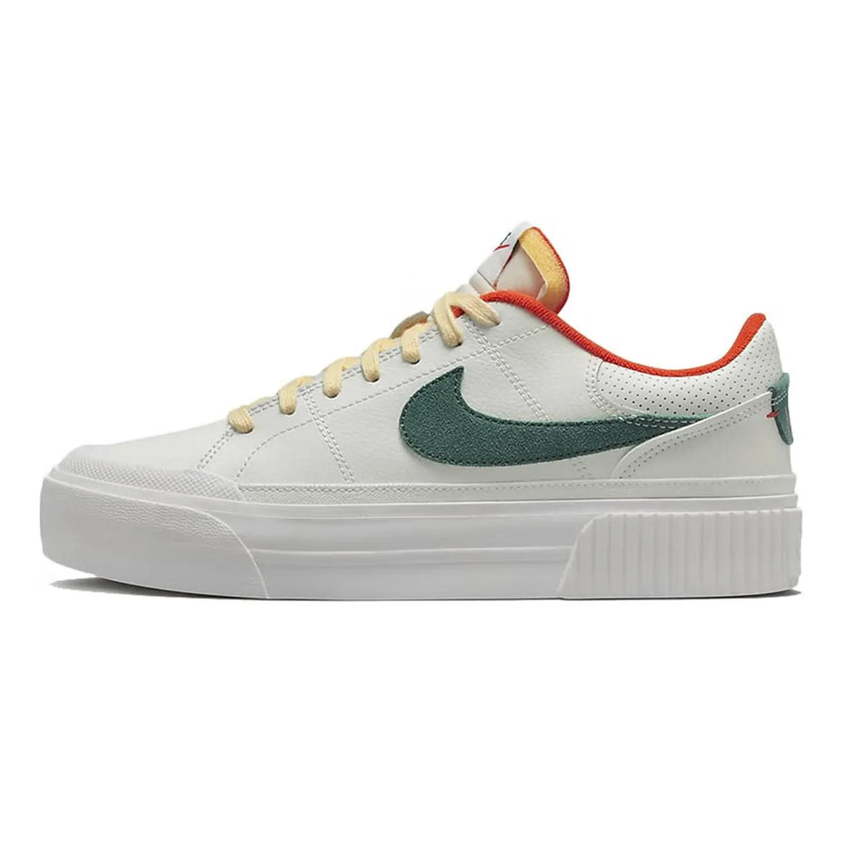 Nike Court Legacy Lit -nahkaiset, mukavat, liukumattomat, pehmustetut ja kestävät matalavartiset tenniskengät FD0355-133