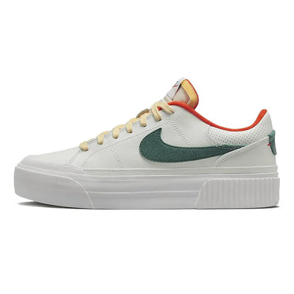 Nike Court Legacy Lit -nahkaiset, mukavat, liukumattomat, pehmustetut ja kestävät matalavartiset tenniskengät FD0355-133