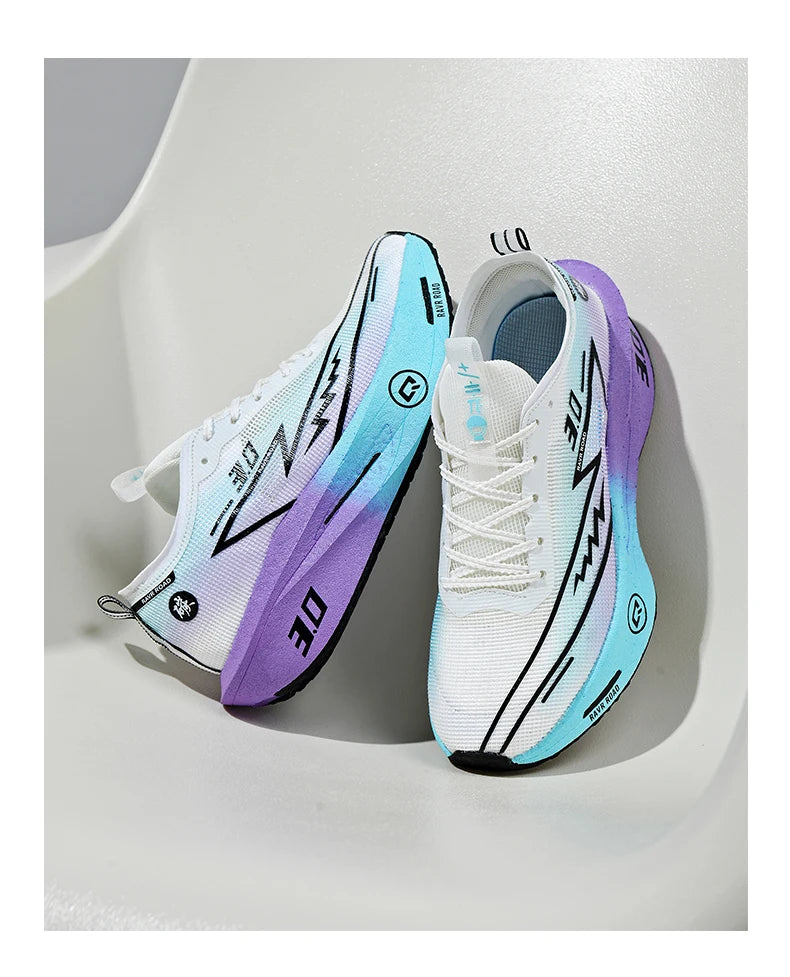 Running Shoes with Specialty Carbon Plate, Marathon Men’s Sports, Breathable, Lightweight, Comfortable Women’s Athletic Non-Slip Sneakers