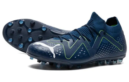 Chaussures de football Puma Future Match, bout rond, confortables, MG (crampons courts en caoutchouc), amortissantes, durables, respirantes, 107373-03