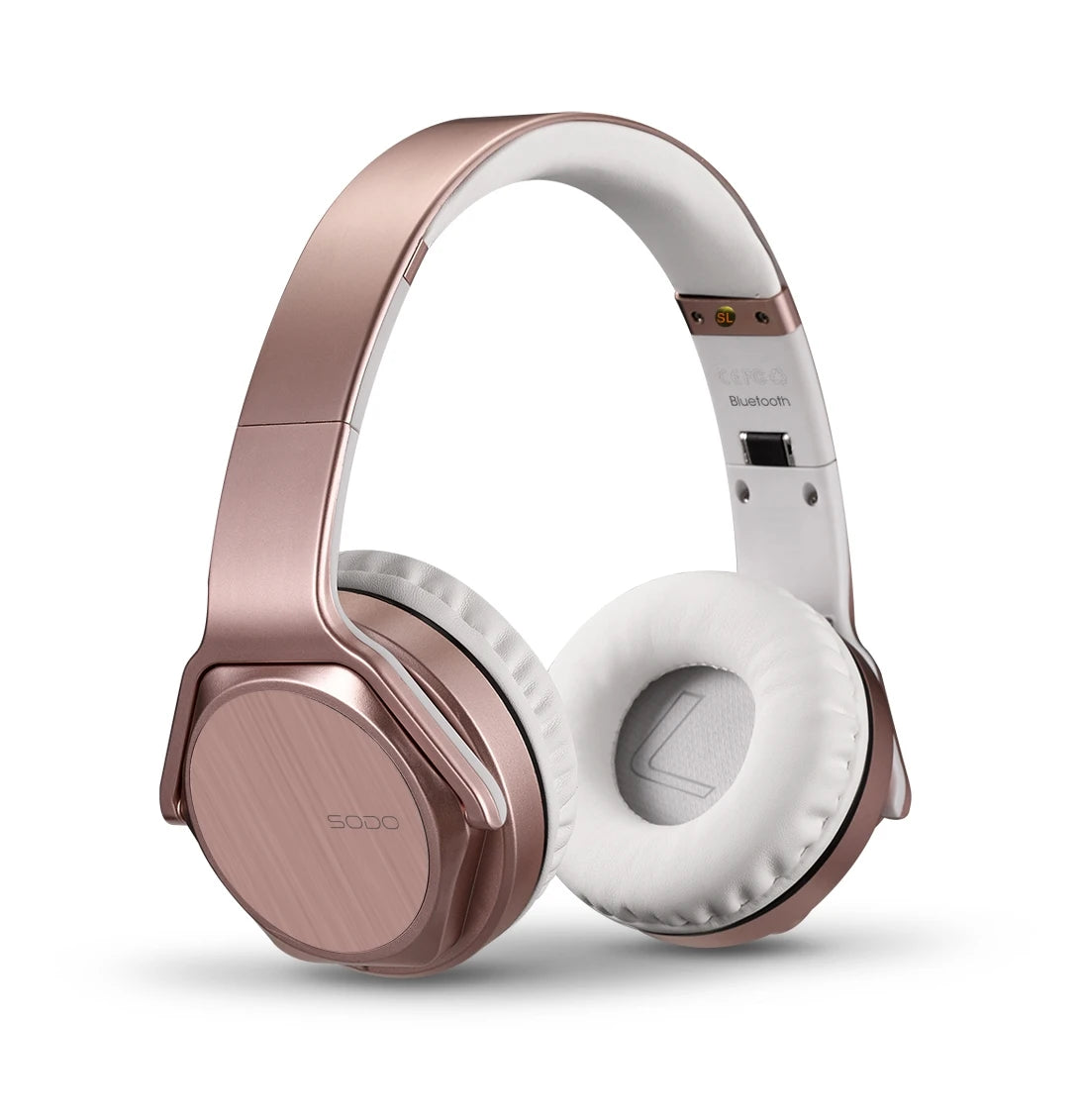 Casque Bluetooth SODO MH3 robuste 2-en-1 avec haut-parleur, casque sans fil pliable avec micro, 3 modes d'égalisation