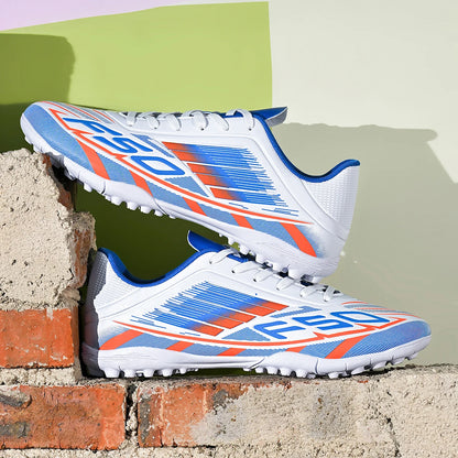 TF Soccer Cleats Men Women Kids PU Synthetic Upper Rubber Outsole Wear-Resistant Non-Slip Training Shoes