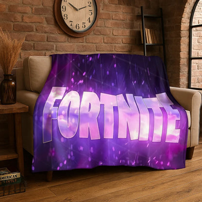Manta de franela Cartoon F-Fortnite para gamers, suave y cálida, para dormitorio, sala de estar, cama, viajes, camping, picnic y regalo