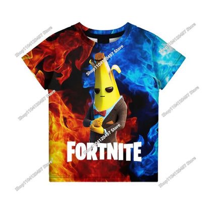 Fortnite Boys Clothes T Shirt Victory Hero Child Kids T-shirt Battle Royale 3d Girls Short Sleeve Tees Tshirt