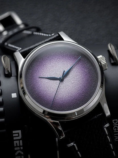 MysteriousCold 38mm Genuine Men's Mechanical Watch 2824 Movement Sapphire 100M Waterproof Leather Business Watches reloj hombre