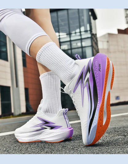 Specialty Marathon Running Shoes for Men Sports Breathable Lightweight Carbon Plate Women's Comfortable Athletic Non-Slip Sneakers