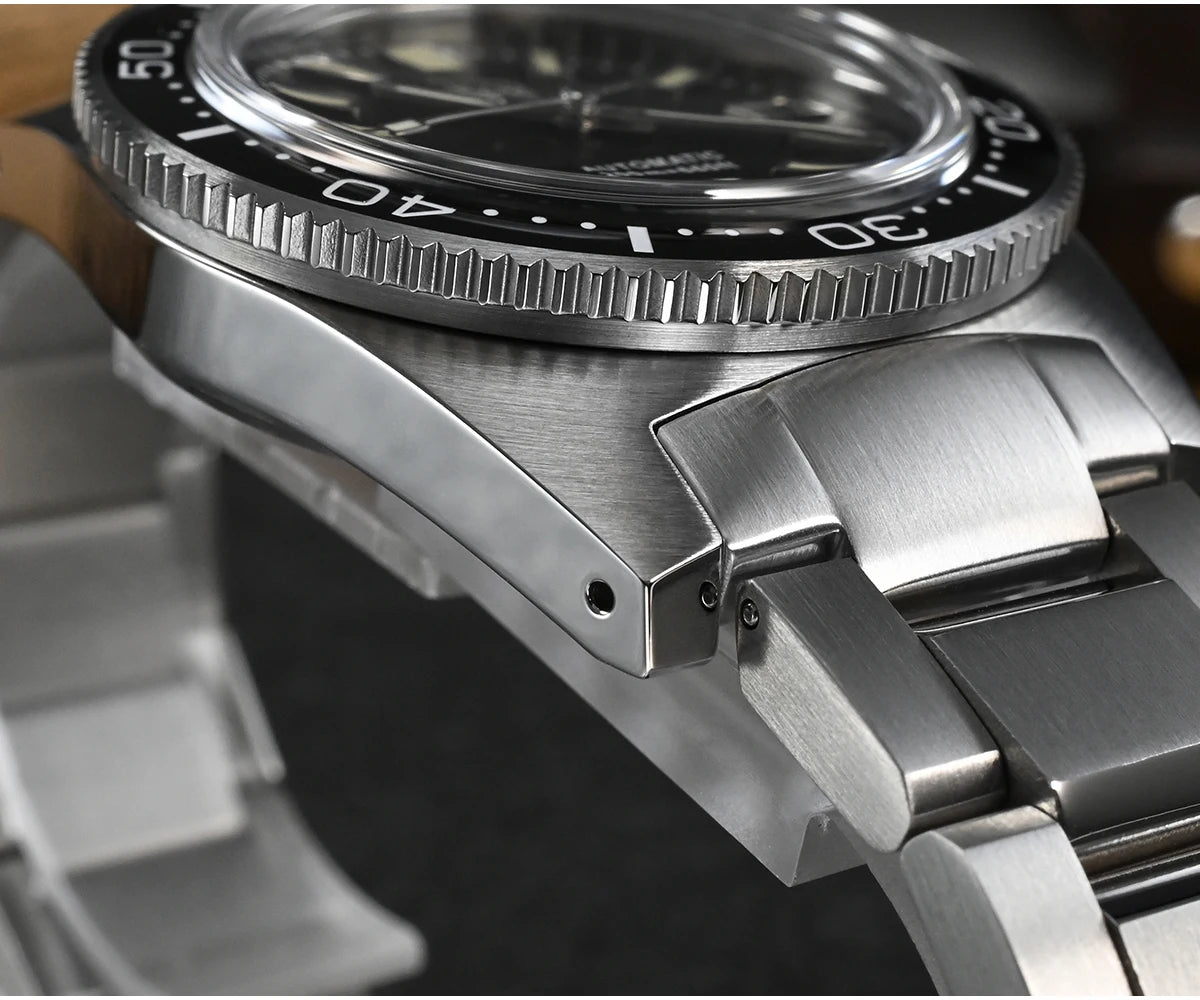 San Martin New 62mas 37mm Diver Men's Watch Classic Luxury Sapphire PT5000 SW200 Automatic Mechanical Watches Date 20Bar Luminous