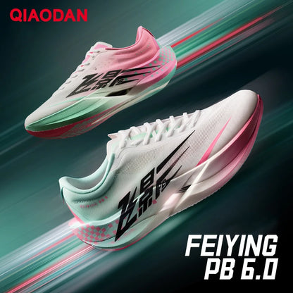 QIAODAN Feiying PB6.0 Men Running Shoes Professional Marathon Full Palm Suspended Carbon Plate Racing Sneakers QDB023261299