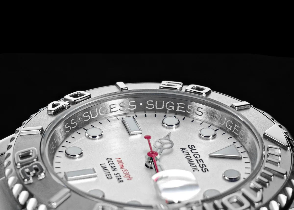 Sugess New Diving Men's Watch Automatic Mechanical WristWatches 10Bar NH35A Movement Sapphire Luminous Ceramic Bezel S450-2 2025