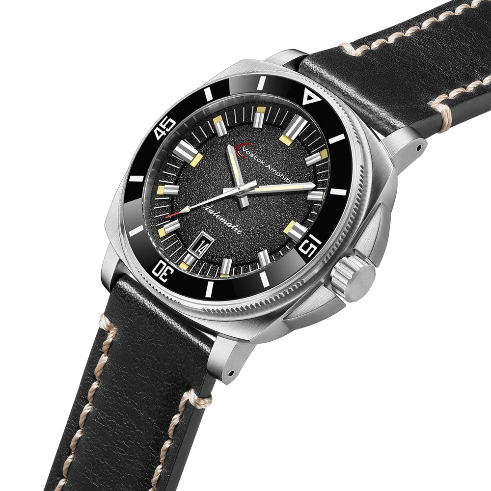 Vostok Amphibia Automatic Watches Men Mechanical NH35 Sapphire Steel Luxury Big Case Timepieces Clock Male Branded Hour Uhr