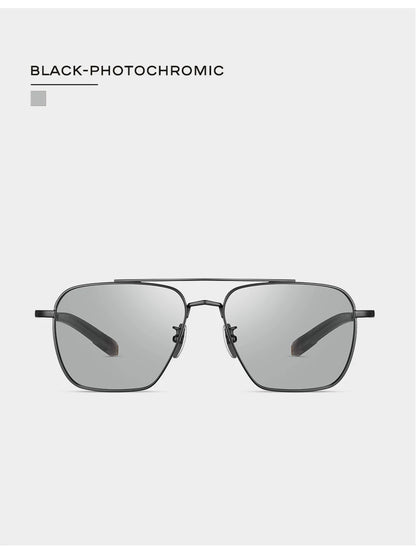 Ochelari de soare polarizați pentru bărbați CAPONI, Seiko, din titan pur, fotocromatici, pentru activități în aer liber și conducere, UV400, ochelari de soare de marcă originală BS50004