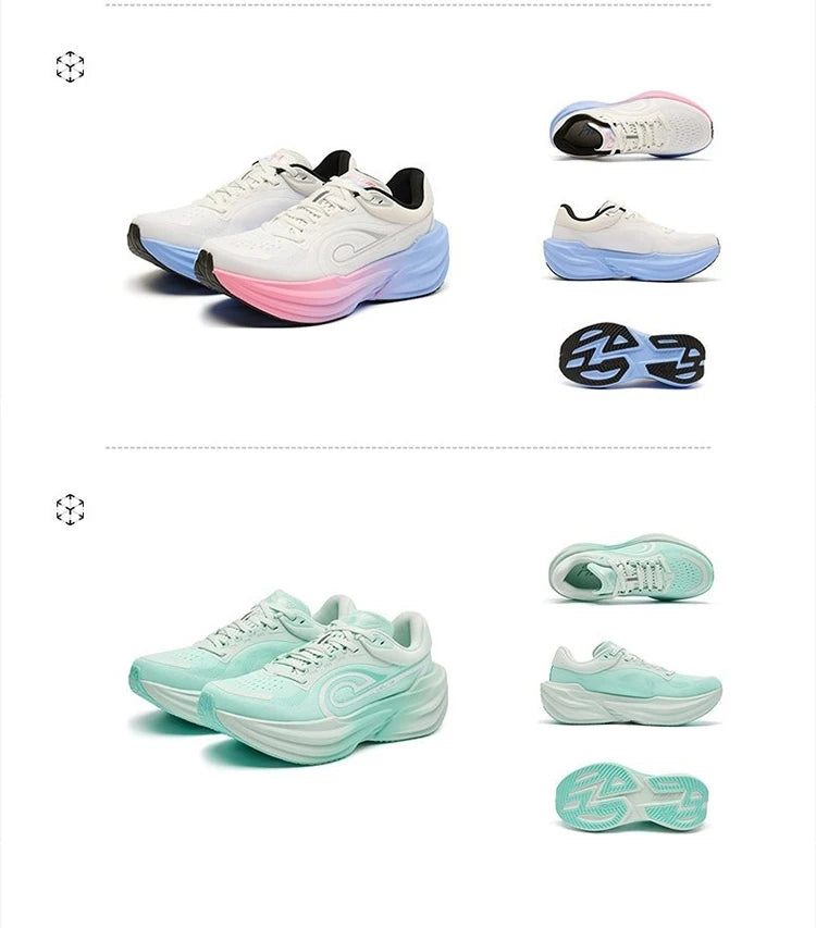 QIAODAN TG1.0 Women’s Marathon Running Shoes 2026 New Platform Racing Shock Absorption Soft Long Distance Sneakers QDB022253285