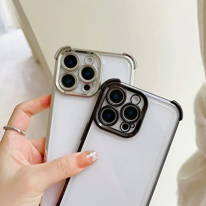 Популярен калъф за телефон с FortniteS дизайн и метализирано покритие за iPhone 17 17e 16e 16 15 14 13 12 11 Pro Max X XR XSMax 7 8 Mini Air Plus, против падане