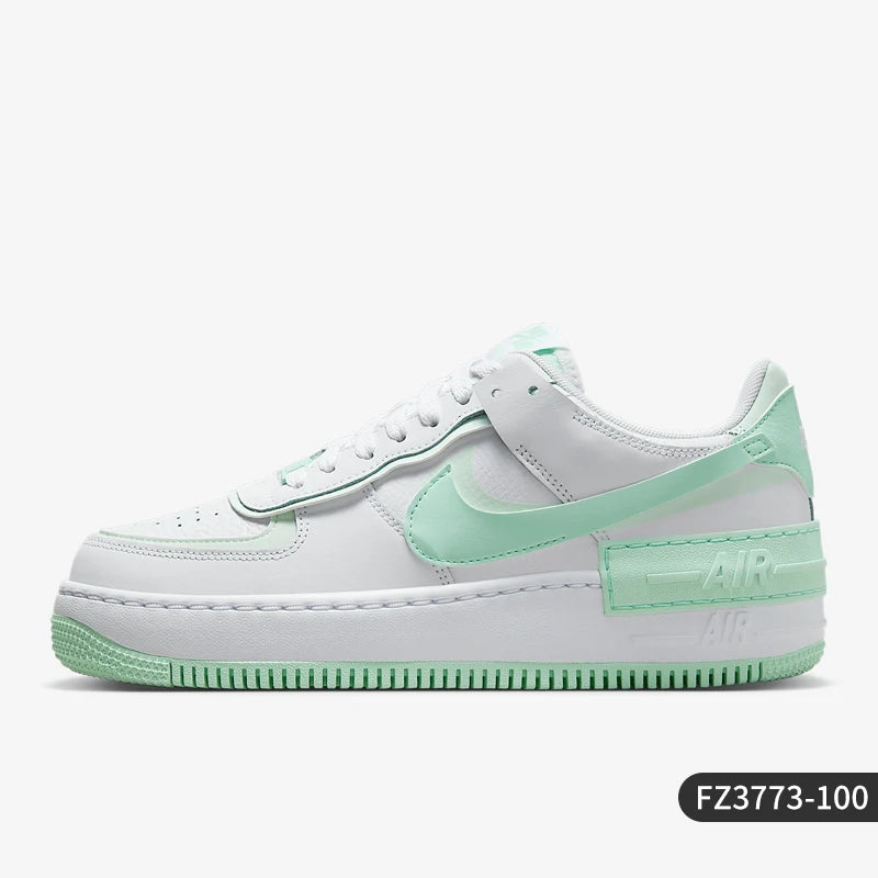 Nike ægte AIR FORCE 1 klassiske sneakers til kvinder med tyk sål og lavt skaft FZ3773-100