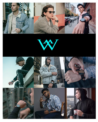 WM Watch Automatic Mechanical Watch NH35 Glacier Series 100M Waterproof AR Coated Sapphire Welly Merck Watch for Men WM226