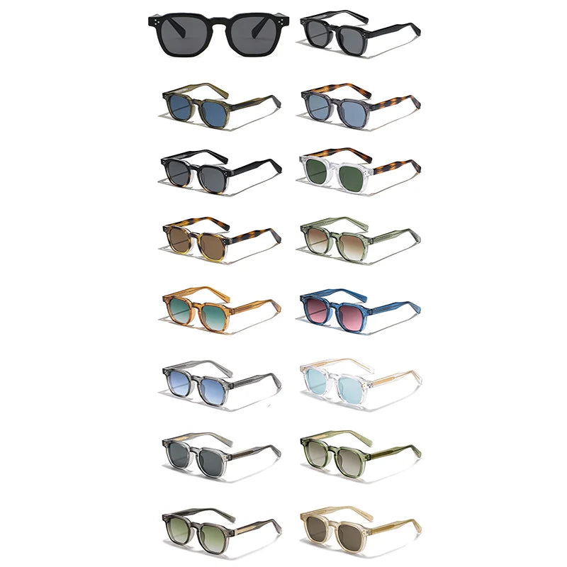 1/2/3 Pcs Wholesale New Square Retro Sunglasses Men Fashion Punk Sun Glasses Women Travel Eyewear Lunette De Soleil Femme UV400