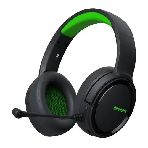 BINNUNE BW02 casque de jeu sans fil 2.4GHz USB Dongle Bluetooth 7.1 Surround suppression de bruit micro sur l'oreille casque pour PS5