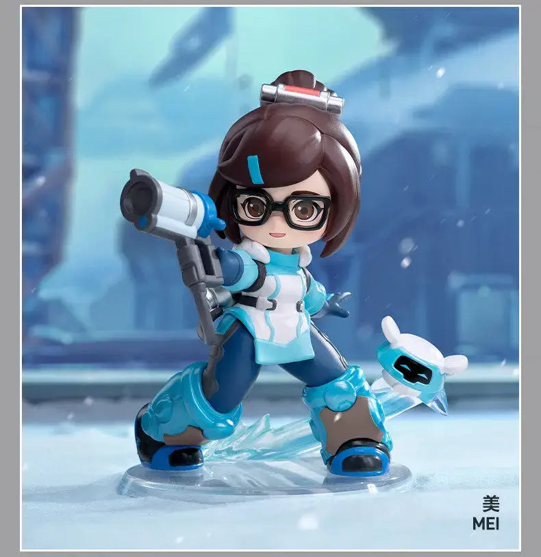 POP MART Genuine Overwatch Play Of The Game Series Blind Box PVC Collectible Figurines Desktop Ornaments Girl Toy Model For Fans