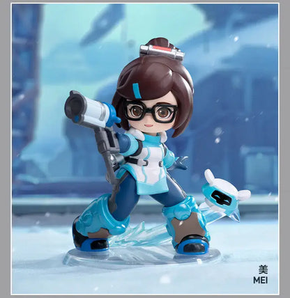 POP MART Genuine Overwatch Play Of The Game Series Blind Box PVC Collectible Figurines Desktop Ornaments Girl Toy Model For Fans