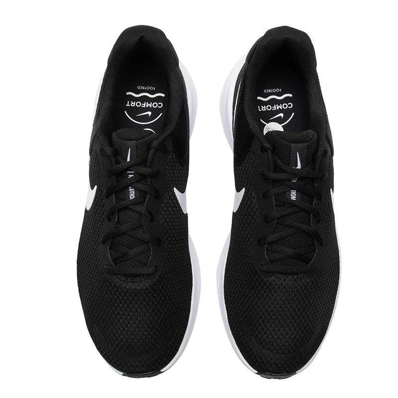 Nike-miesten kengät Revolution 7 -urheilukengät ovat mukavia, kulutusta kestäviä, kevyitä, mukavia ja pehmustettuja juoksukenkiä Fb2207-001