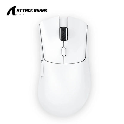 Ratón Bluetooth ATTACK SHARK R1 - Ratón viral reseñado por influencers, auténtico directo de la marca, sensor PAW3311 con 1K Hz para gaming