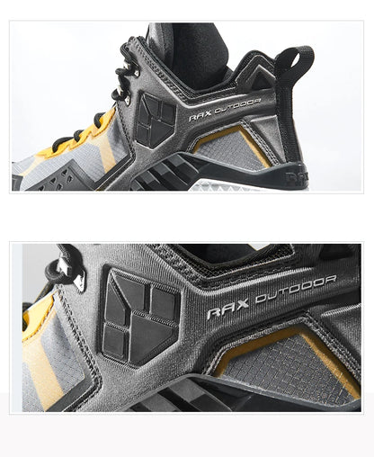 Rax Men's Waterproof Hiking Shoes Breathable Hiking Boots Outdoor Trekking Boots Sports Sneakers Tactical Shoes