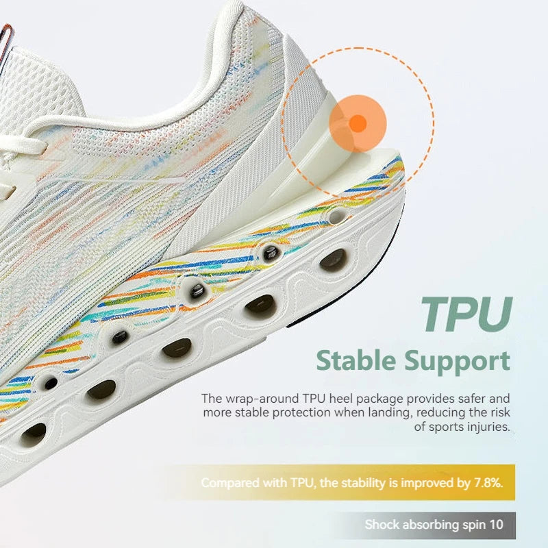 Xtep Reactive Coil 11.0 Running Shoes For Men  Summer Sports Shoes Shock Absorption Rebound Soft Sneakers 976219110026
