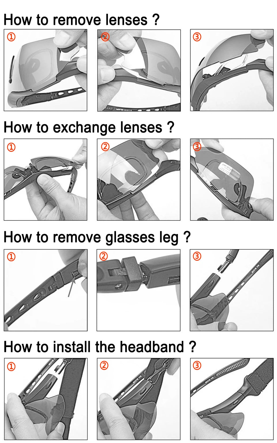 Ochelari de ciclism LOCLE UV400 polarizați pentru bărbați – pentru șosea, MTB, biciclete, pescuit, călărie – ochelari de protecție pentru ciclism