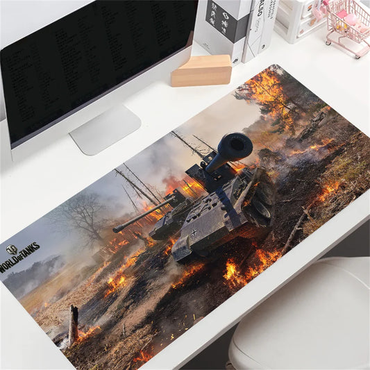 HD Custom World of Tanks Velká herní podložka pod myš Velká velikost Anime podložka pod myš Personalizovaná pro CS:GO, Zelda, World of Warcraft Podložky na stůl