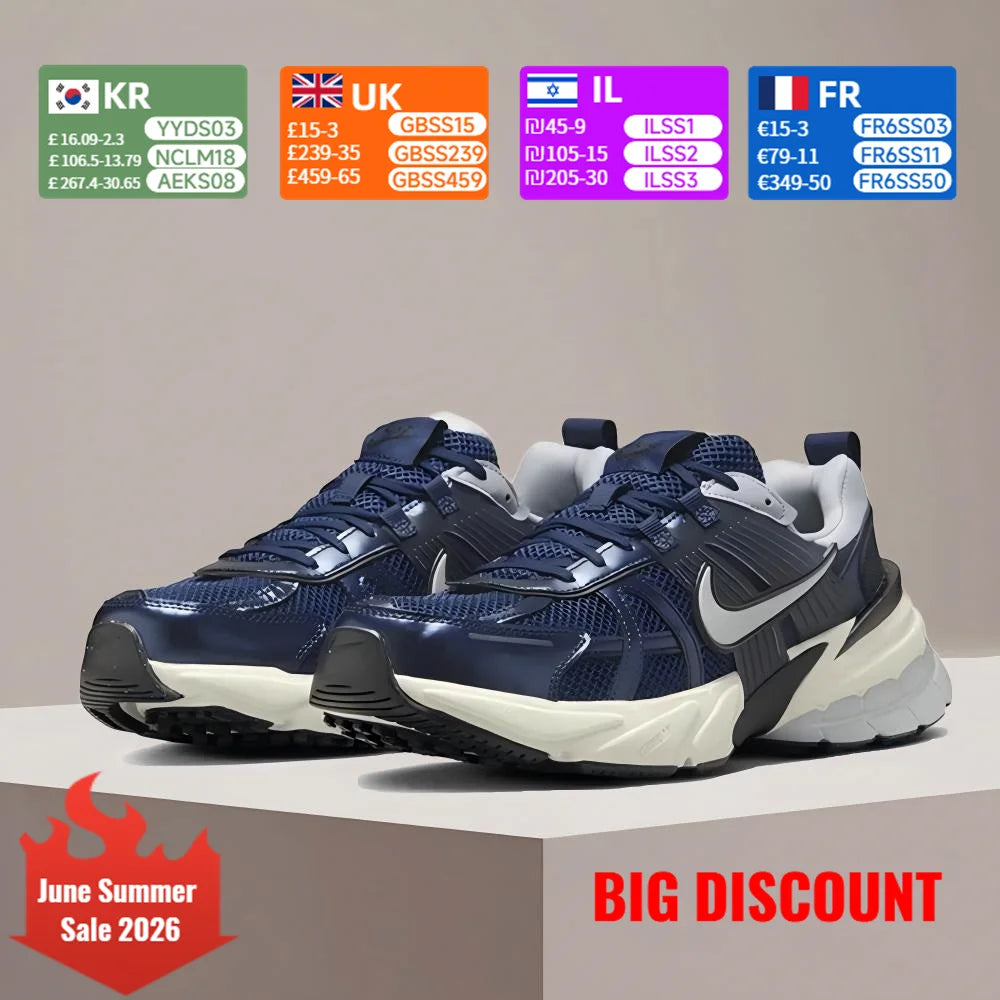 Nike V2K Run – pánské ležérní, protiskluzové, odolné, módní, univerzální a pohodlné nízké retro běžecké boty HJ4497-400