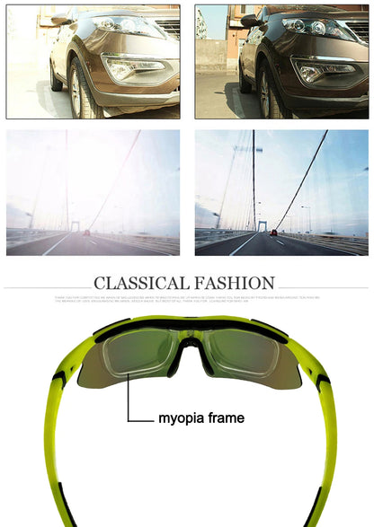 Ochelari de ciclism LOCLE UV400 polarizați pentru bărbați – pentru șosea, MTB, biciclete, pescuit, călărie – ochelari de protecție pentru ciclism