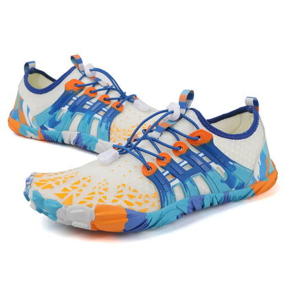 Men's and women's water shoes, upstream wading swimming barefoot five-finger aqua shoes, colorful beach seaside light unisex sneakers new