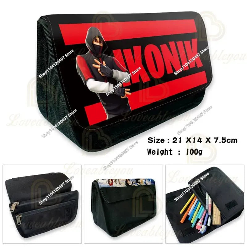 Fortnite Anime Character New Backpacks Cartoon Battle Royale Student 3-piece Set Book Bag Meal Box Pen Bag Anime Gifts