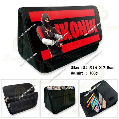 Fortnite Anime Character New Backpacks Cartoon Battle Royale Student 3-piece Set Book Bag Meal Box Pen Bag Anime Gifts