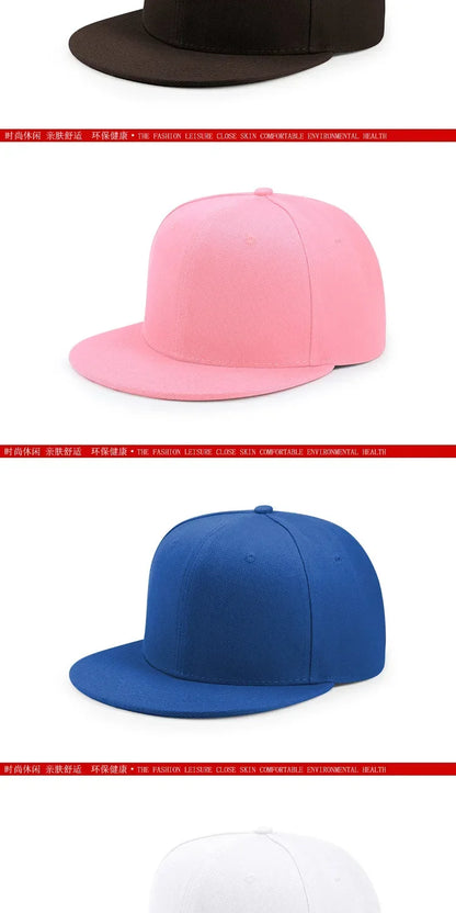 Big Bone Man Plus Size Baseball Caps Adult Flat Peak Hip Hop Fitted Hat Men Women Large hats Snapback Cap size 6 3/4 to 8