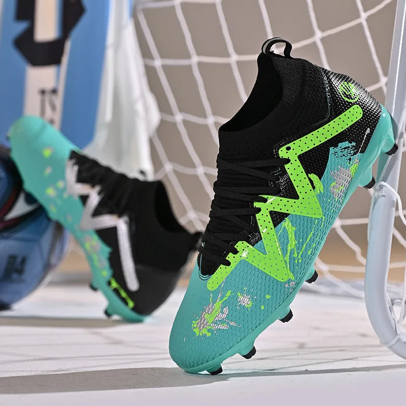 Chaussures de Football pour hommes, chaussures de sport professionnelles, ongles longs FG, crampons de sport de plein air, chaussures d'entraînement antidérapantes
