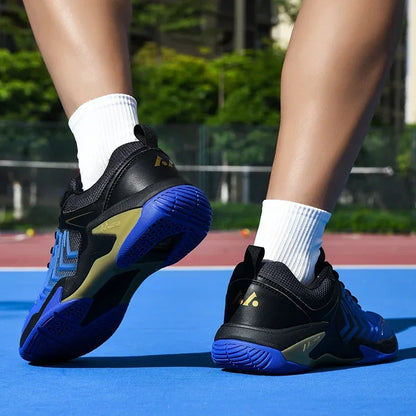 High-quality Badminton Trainers for Men and Women Blue Athletic Shoes with Anti-Slip Sole for Indoor and Outdoor Sports