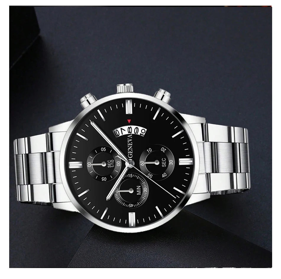 Mode Herenhorloge Luxe Kalender Kwarts polshorloge Zakelijke horloges Herenklok Herenarmband