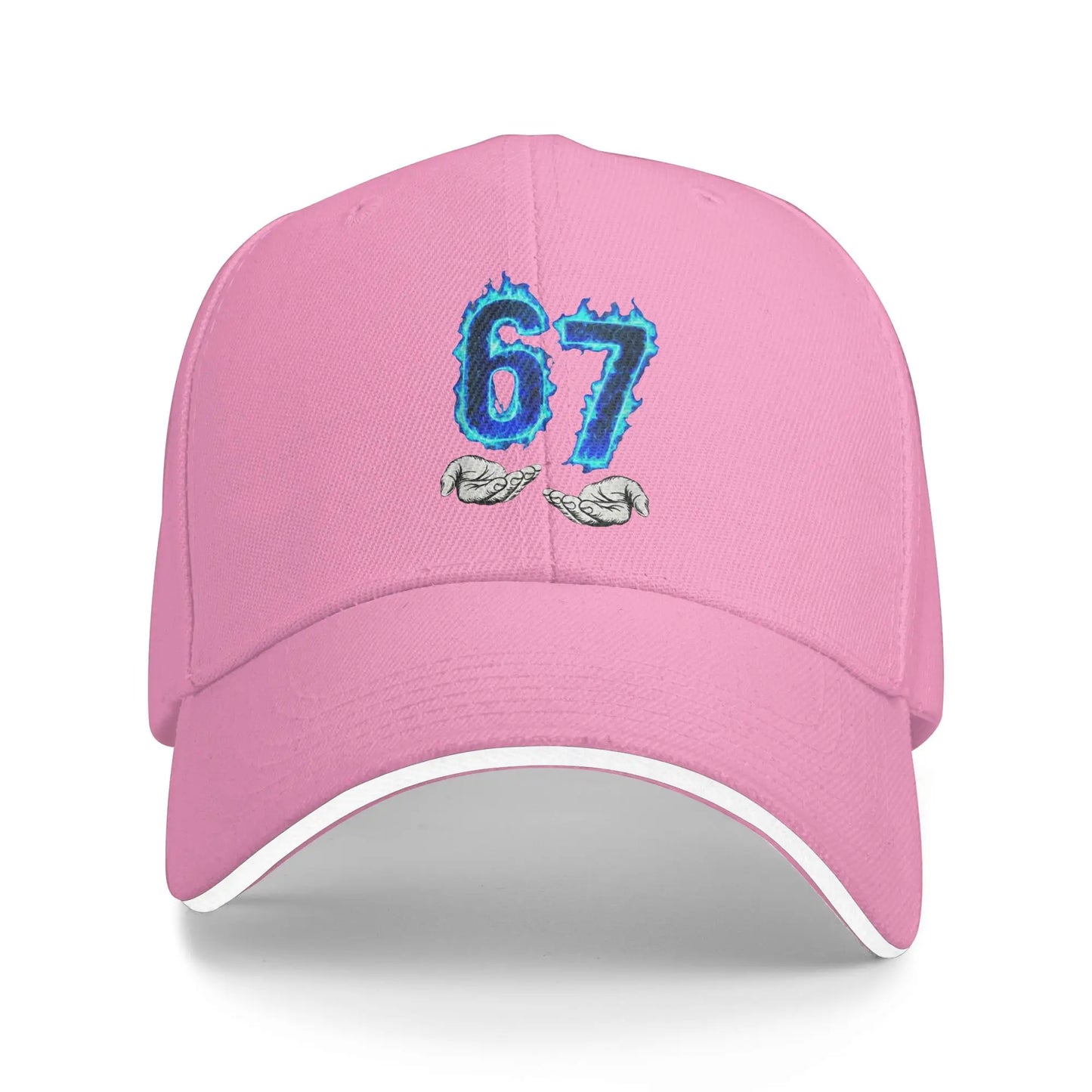 6 7 Meme Six Seven 67 Hands Meme Sun Baseball Cap Summer Unisex Men Logo Trucker Hat Sunscreen Stylish Tennis Skate Snapback Cap