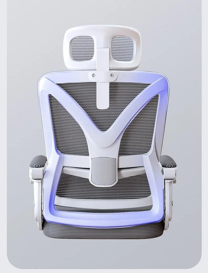 Chaise de bureau ergonomique avec support lombaire flottant, chaise de bureau inclinable et pivotante, mobilier de bureau, chaise d'ordinateur pour la maison