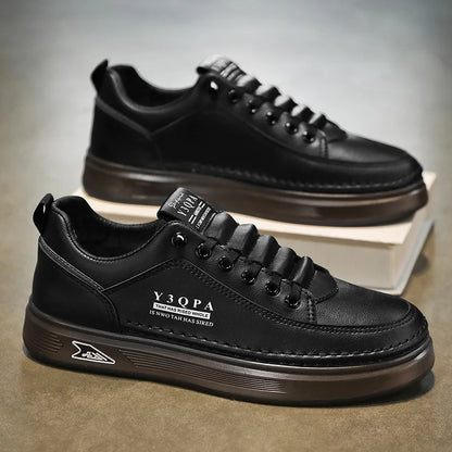 Men's summer fashionable casual driving shoes, sporty slip-on loafers, versatile comfortable breathable wear-resistant leather