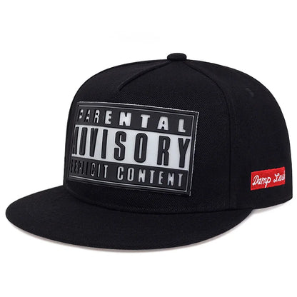 Flat Bill Visor Trendy Patch Snapback Hat Hip Hop Color Block Baseball Cap Unisex Lightweight Sunscreen Dad Hats For Women Men