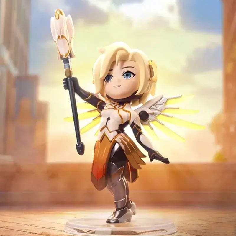 POP MART Overwatch Play of The Game Series Original Blind Box Surprise Mystery Box Cute Anime Action Figure Ornaments Figurines