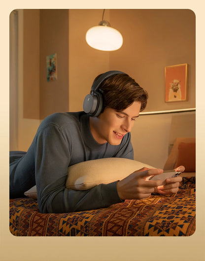 Baseus Bowie D05 Bluetooth 5.3 Wireless Headphones with 40mm HiFi Driver, 70H Battery Life, Spatial Audio, Foldable Over-Ear Headset