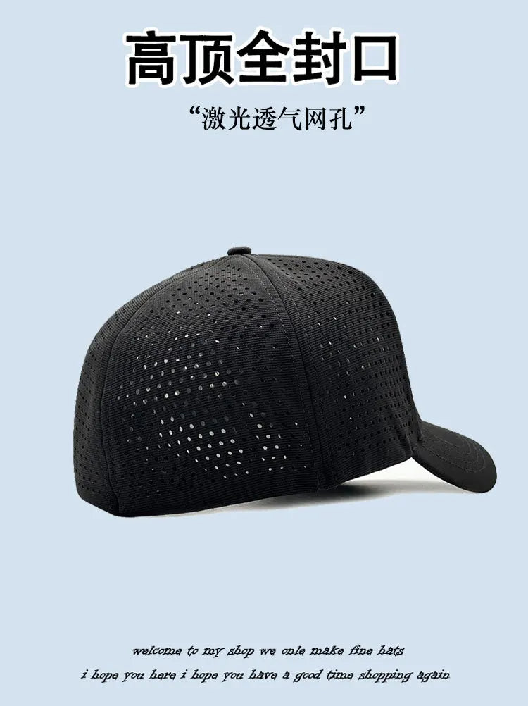 Big Size Closed Back Baseball Caps Mesh Breathable Trucker Caps for Big Heads Men Extra Large Head High Top Sports Cap 60cm 65cm