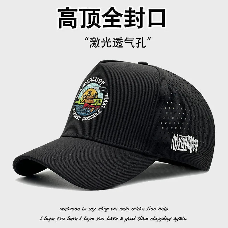 Big Size Closed Back Baseball Caps Mesh Breathable Trucker Caps for Big Heads Men Extra Large Head High Top Sports Cap 60cm 65cm