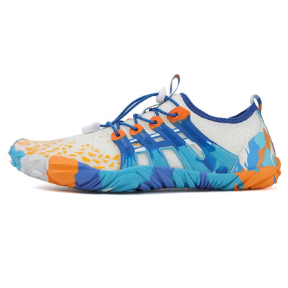 Men's and women's water shoes, upstream wading swimming barefoot five-finger aqua shoes, colorful beach seaside light unisex sneakers new