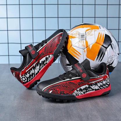 Chaussures de football pour hommes, légères, antidérapantes, crampons de football TF, chaussures de sport pour garçons, chaussures de terrain synthétique, chaussures de futsal pour l'extérieur, chaussures de sport.