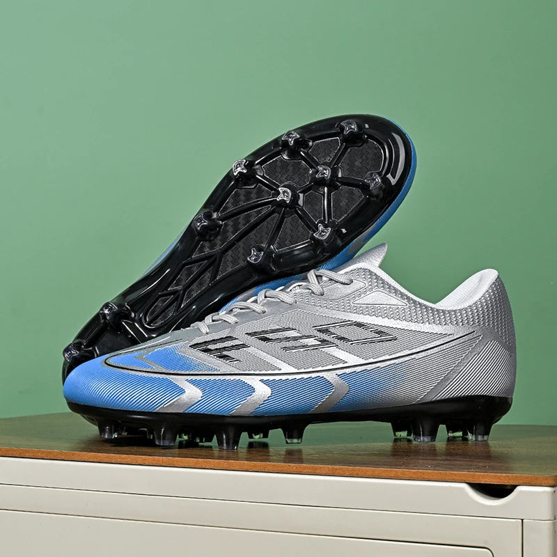 Nouvelles chaussures de football pour hommes, chaussures de sport respirantes, antidérapantes, de haute qualité, pour matchs en plein air, chaussures de football de salle, haute tige, ultralégères