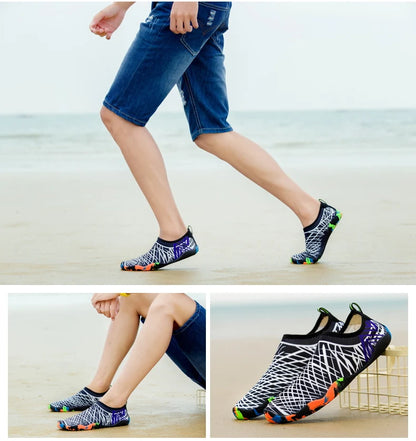 2023Yoga Sports Water Sneakers Unisex Swimming Aqua Seaside Barefoot Slippers Surf Upstream Light Quick-Drying Beach Water Shoes